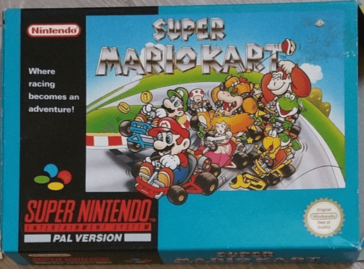 Super Mario Kart - SNES - Nintendo Super Nintendo Entertainment System - Packshot Super Mario Kart - SNES - Nintendo Super Nintendo Entertainment System - Packshots