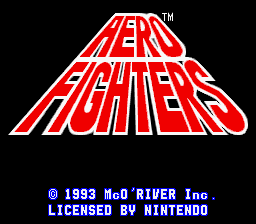 Aero Fighters - SNES - Nintendo Super Nintendo Entertainment System - Title Aero Fighters - SNES - Nintendo Super Nintendo Entertainment System - Titles
