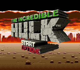 The Incredible Hulk - SNES - Nintendo Super Nintendo Entertainment System - Title The Incredible Hulk - SNES - Nintendo Super Nintendo Entertainment System - Titles