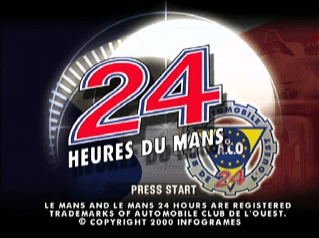 Die 24 Stunden von Le Mans - DREAMCAST - Sega Dreamcast - Title Die 24 Stunden von Le Mans - DREAMCAST - Sega Dreamcast - Titles