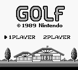 Golf - GAMEBOY - Nintendo Game Boy - Title Golf - GAMEBOY - Nintendo Game Boy - Titles