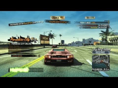 Burnout Paradise - PS3 - Sony PlayStation 3 - Ingame Burnout Paradise - PS3 - Sony PlayStation 3 - Ingames