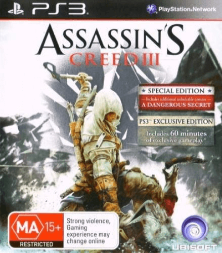 Assassin's Creed III - PS3 - Sony PlayStation 3 - Packshot Assassin's Creed III - PS3 - Sony PlayStation 3 - Packshots