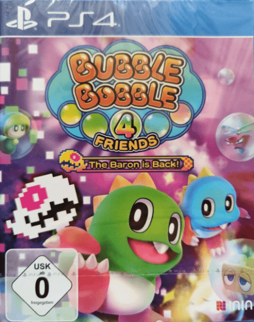 Bubble Bobble 4 Friends - The Baron is back! - PS4 - Sony PlayStation 4 - Packshot Bubble Bobble 4 Friends - The Baron is back! - PS4 - Sony PlayStation 4 - Packshots