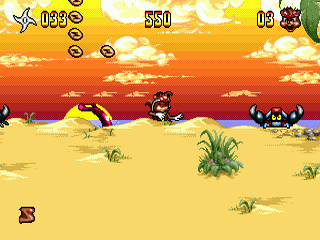 Zero the Kamikaze Squirrel - SMD - Sega Mega Drive - Ingame Zero the Kamikaze Squirrel - SMD - Sega Mega Drive - Ingames