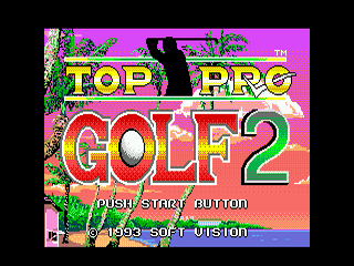 Top Pro Golf 2 - SMD - Sega Mega Drive - Title Top Pro Golf 2 - SMD - Sega Mega Drive - Titles