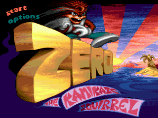 Zero the Kamikaze Squirrel - SMD - Sega Mega Drive - Title Zero the Kamikaze Squirrel - SMD - Sega Mega Drive - Titles