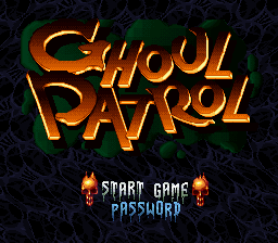 Ghoul Patrol - SNES - Nintendo Super Nintendo Entertainment System - Title Ghoul Patrol - SNES - Nintendo Super Nintendo Entertainment System - Titles