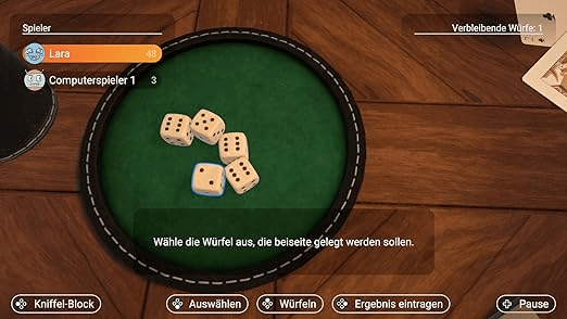 3 in 1 Spiele-Klassiker: Mensch ärgere dich nicht + Kniffel + Dog - SWITCH - Nintendo Switch - Ingame 3 in 1 Spiele-Klassiker: Mensch ärgere dich nicht + Kniffel + Dog - SWITCH - Nintendo Switch - Ingames