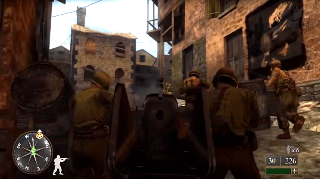 Call of Duty 2: Big Red One - XBOX - Microsoft Xbox - Ingame Call of Duty 2: Big Red One - XBOX - Microsoft Xbox - Ingames