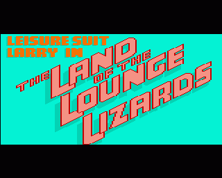 Leisure Suit Larry in the Land of the Lounge Lizards - AMIGA - Commodore Amiga - Titles