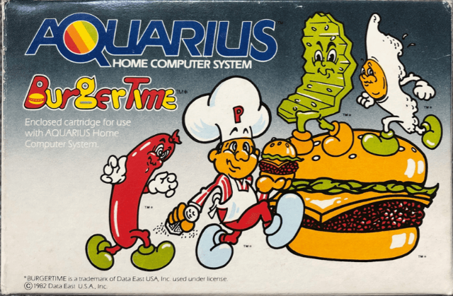 BurgerTime - AQUARIUS - Mattel Aquarius - Packshots