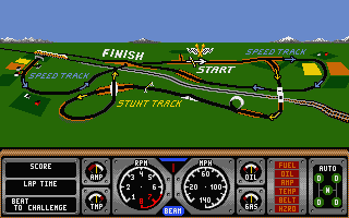 Hard Drivin' - AST - Atari ST - Ingames