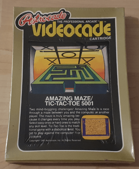 Amazing Maze Tic-Tac-Toe - ASTROCADE - Bally Astrocade