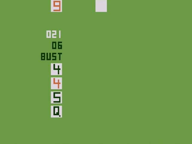 Blackjack - ATARI2600 - Atari 2600 - Ingames