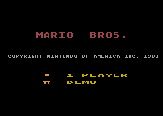 Mario Bros. - ATARI5200 - Atari 5200 - Titles
