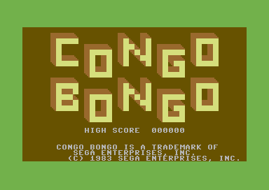 Congo Bongo - C64 - Commodore 64 - Titles