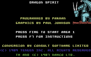 Dragon Spirit - C64 - Commodore 64 - Titles