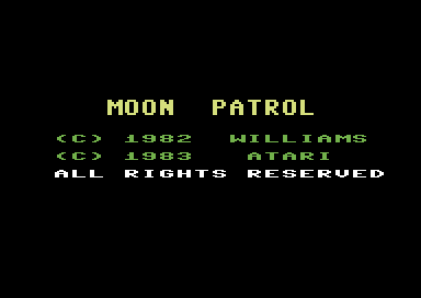 Moon Patrol - C64 - Commodore 64 - Titles