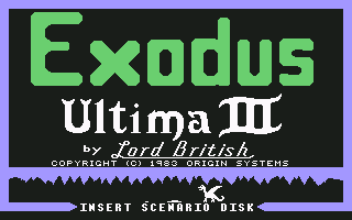 Ultima III: Exodus - C64 - Commodore 64 - Titles