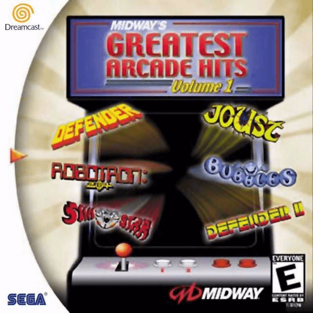 Midway's Greatest Arcade Hits Volume 1 - DREAMCAST - Sega Dreamcast - Packshots