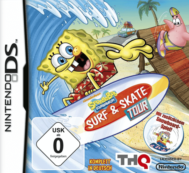 Spongebob Surf & Skate Tour - DS - Nintendo DS