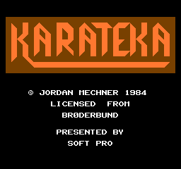Karateka - FC - Nintendo Famicom - Titles