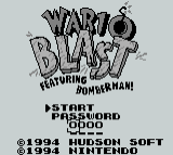 Wario Blast: Featuring Bomberman! - GAMEBOY - Nintendo Game Boy - Titles