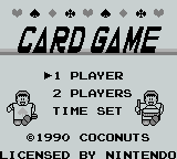 Card Game - GAMEBOY - Nintendo Game Boy - Titles