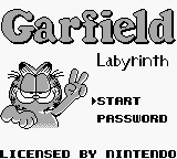 Garfield Labyrinth - GAMEBOY - Nintendo Game Boy - Titles