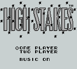 High Stakes Gambling - GAMEBOY - Nintendo Game Boy - Titles