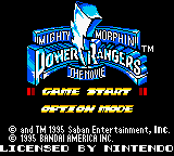 Mighty Morphin Power Rangers: The Movie - GAMEBOY - Nintendo Game Boy - Titles