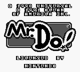 Mr. Do! - GAMEBOY - Nintendo Game Boy - Titles