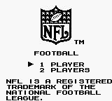NFL Football - GAMEBOY - Nintendo Game Boy - Titles