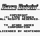 Race Drivin' - GAMEBOY - Nintendo Game Boy - Titles