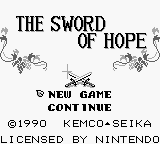 The Sword of Hope - GAMEBOY - Nintendo Game Boy - Titles