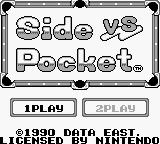 Side Pocket - GAMEBOY - Nintendo Game Boy - Titles