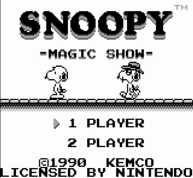 Snoopy's Magic Show - GAMEBOY - Nintendo Game Boy - Titles