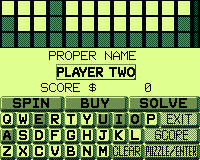 Wheel of Fortune - GAMECOM - Tiger Electronics Game.com - Ingames