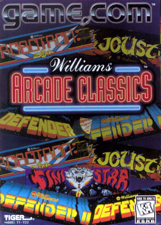 Williams Arcade Classics - GAMECOM - Tiger Electronics Game.com