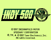 Indy 500 - GAMECOM - Tiger Electronics Game.com - Titles