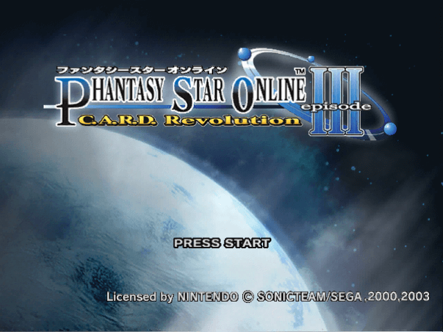 Phantasy Star Online Episode III: C.A.R.D. Revolution - GAMECUBE - Nintendo GameCube - Titles