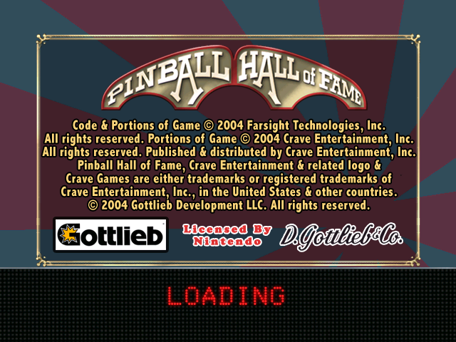 Pinball Hall of Fame: The Gottlieb Collection - GAMECUBE - Nintendo GameCube - Titles