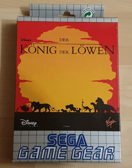 Disney's Der König der Löwen - GAMEGEAR - Sega Game Gear