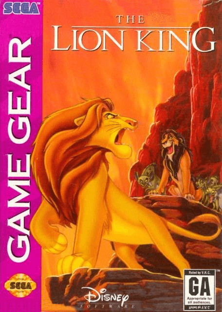 The Lion King - GAMEGEAR - Sega Game Gear - Packshots
