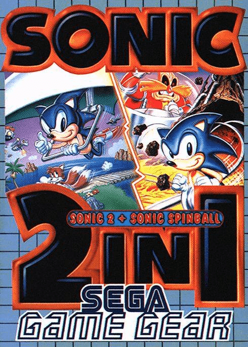 Sonic 2 In 1: Sonic 2 + Sonic Spinball - GAMEGEAR - Sega Game Gear
