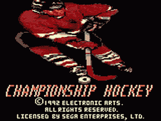 Championship Hockey - GAMEGEAR - Sega Game Gear - Titles