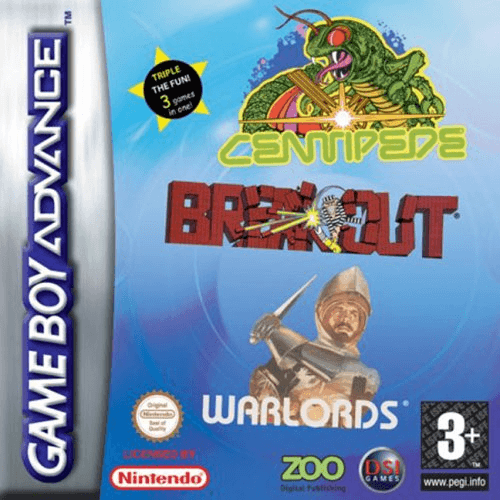 Centipede / Breakout / Warlords - GBA - Nintendo Game Boy Advance