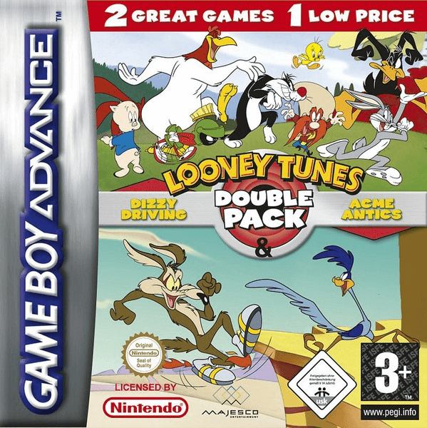 Looney Tunes: Double Pack - Dizzy Driving / Acme Antics - GBA - Nintendo Game Boy Advance