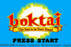 Boktai: The Sun Is in Your Hand - GBA - Nintendo Game Boy Advance - Titles